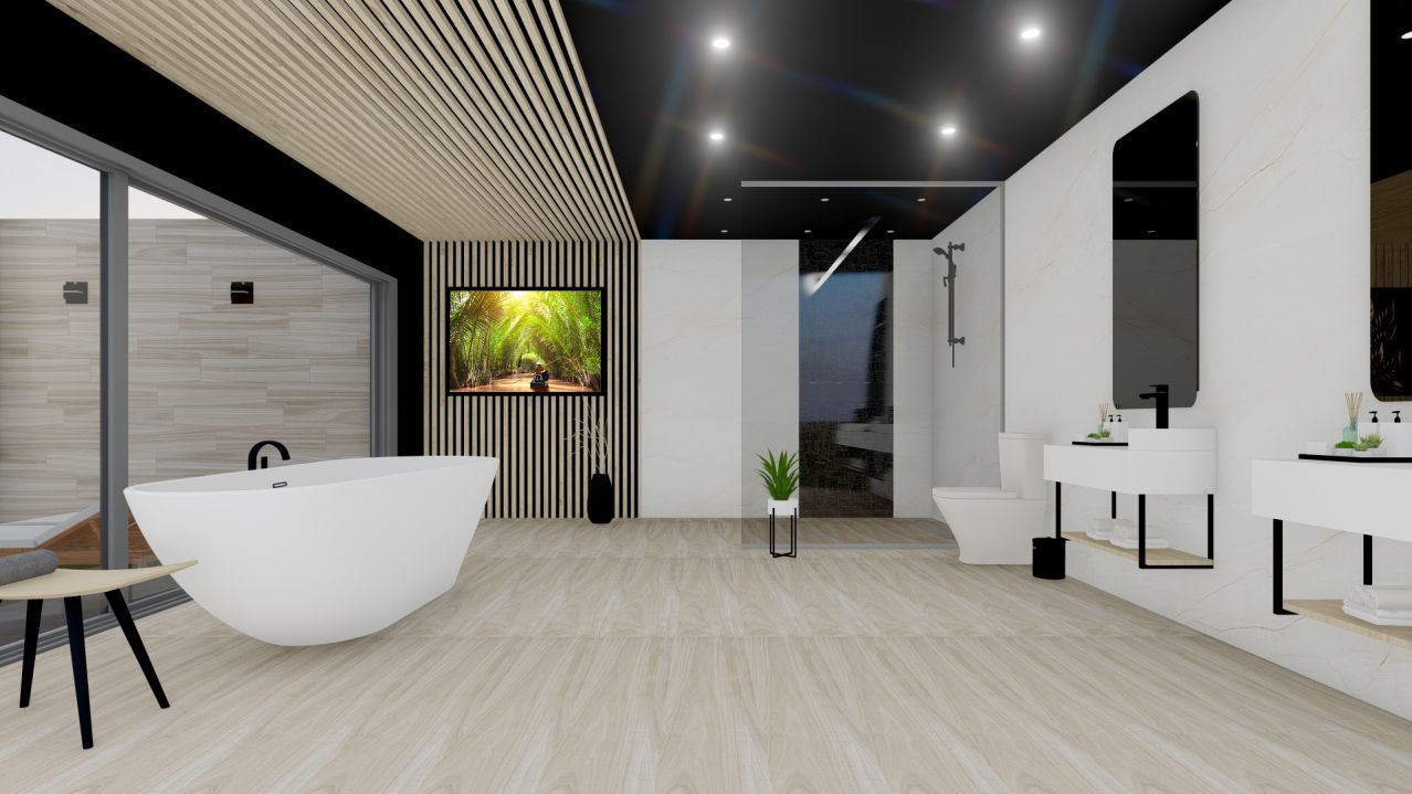 Quadro Decorativo Floresta em Adesivo com Moldura Caixa