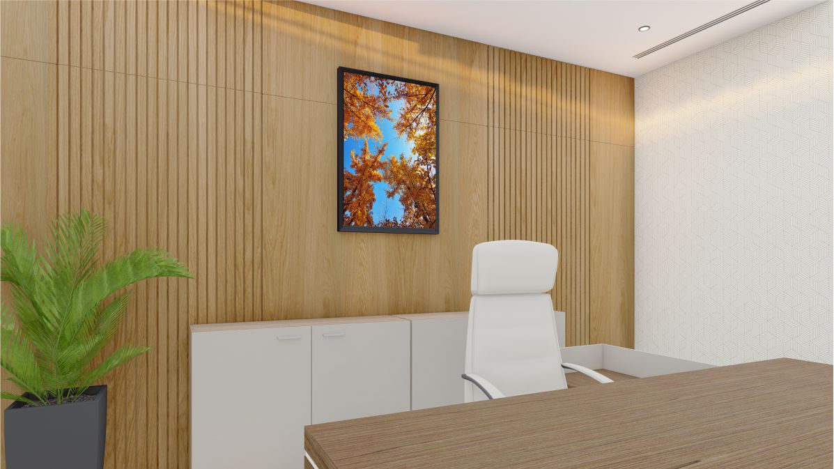 Quadro Decorativo Primavera em Adesivo com Moldura Caixa