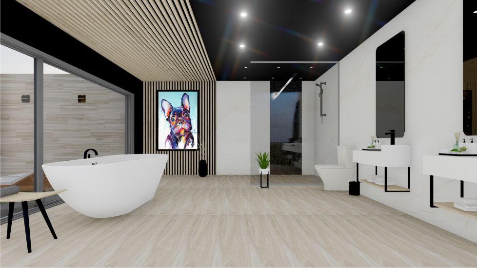 Quadro Decorativo Pop Art Cachorro em Adesivo com Moldura Caixa