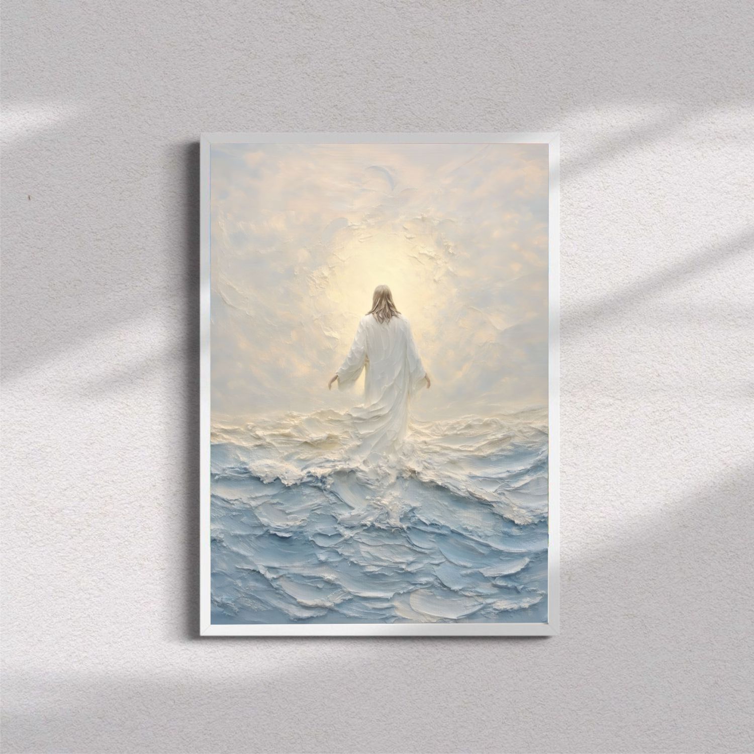 Quadro Decorativo Jesus Cristo Caminhando Sobre As Águas