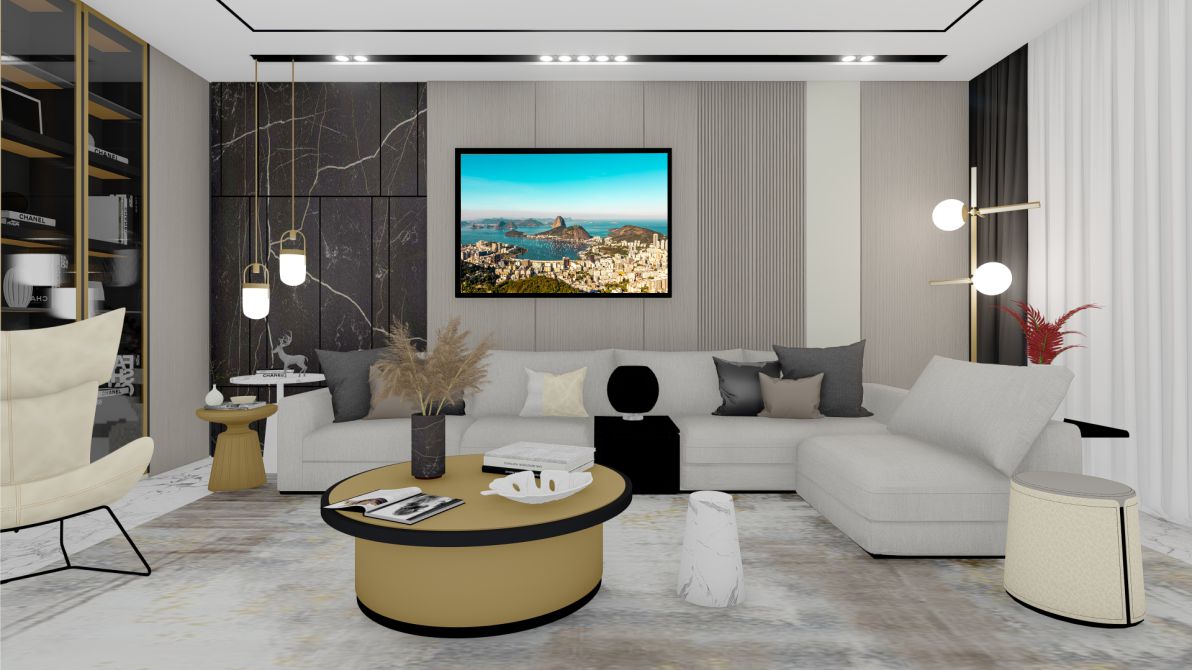 Quadro Decorativo Rio de Janeiro em Adesivo com Moldura Caixa