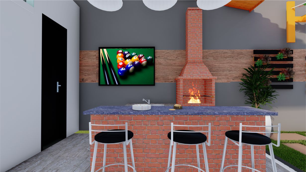 Quadro Decorativo Sinuca em Adesivo com Moldura Caixa