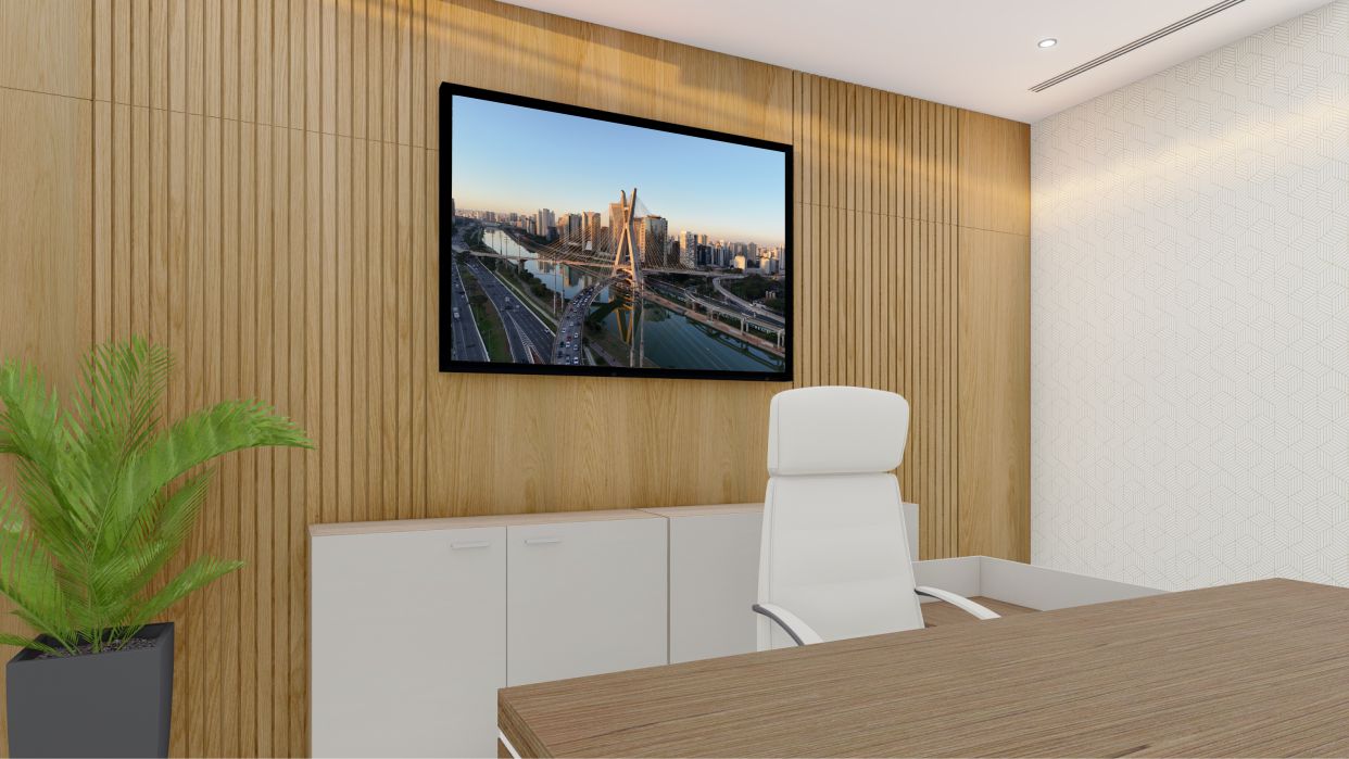 Quadro Decorativo São Paulo em Adesivo com Moldura Caixa