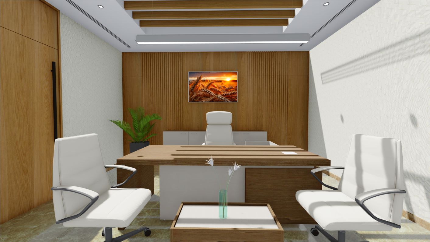 Quadro Decorativo Plantação de Trigo em Canvas Moldura Negativa